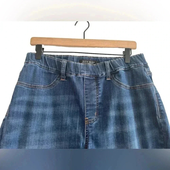 Judy Blue Pull On Skinny Jeans Dark Wash Denim Stretch Size 14W (00882) - Picture 2 of 9